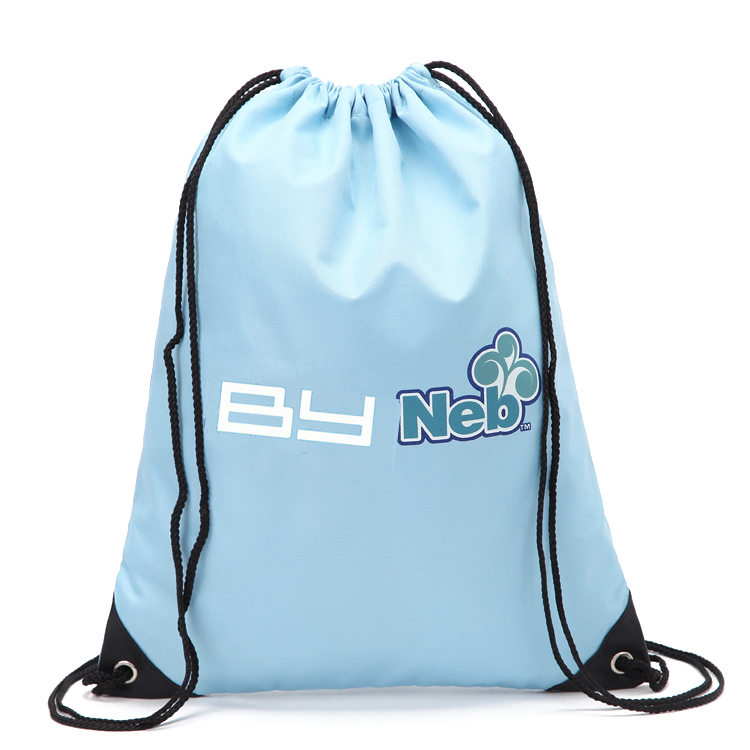 Wholesale Customized Promotional Cinch Bag Polyester Nylon Drawstring Shop and Backpack Draw String Bags with Custom Logos