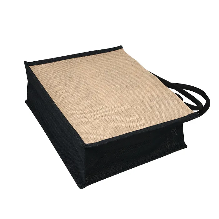 Medium Size Drawstring Linen Gift Bag Natural Jute Fabric Bags
