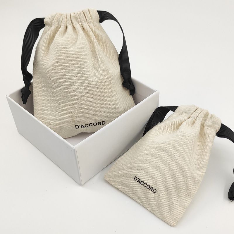 Christmas Drawstring Linen Bag Santa Claus Gift Small Cloth Bag Christmas Candy Jewelry Packaging Bag
