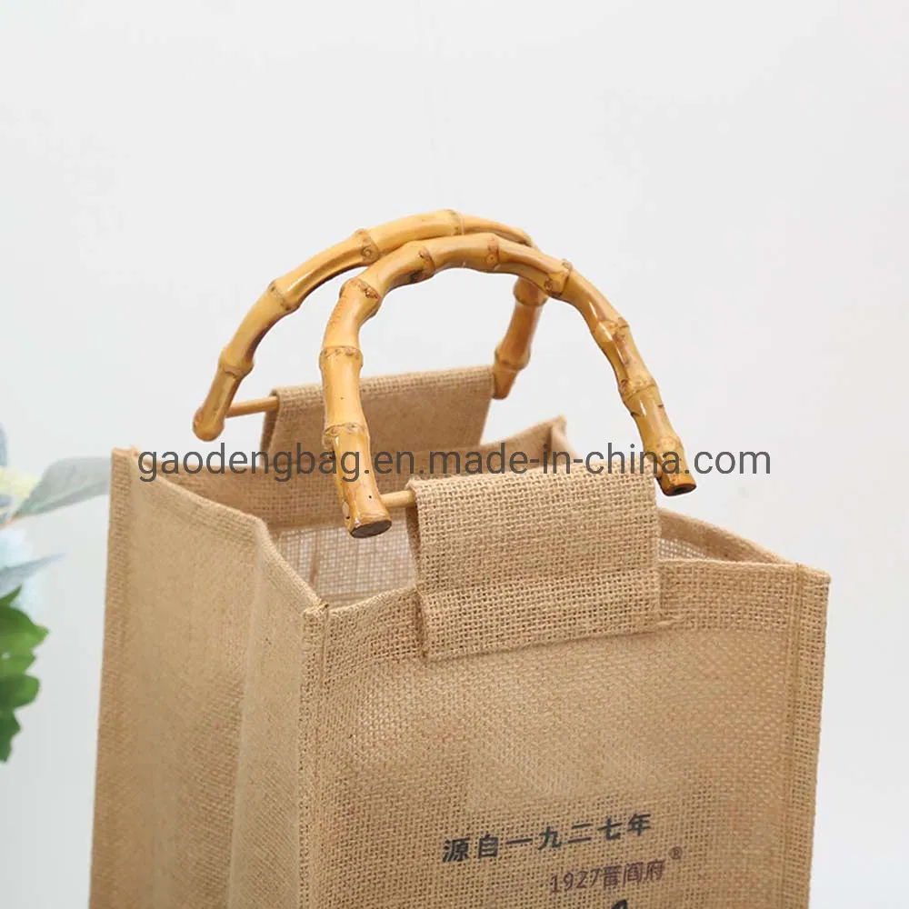 Natural Burlap Bags Jute Hessian Drawstring Sack Small Wedding Favor Gift Jute Bag