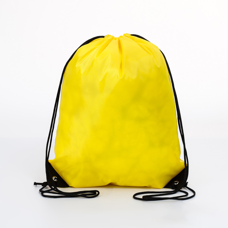 Customized Promotional Cinch Bag Polyester Nylon Drawstring Shop and Backpack Draw String Bags with Custom Logos