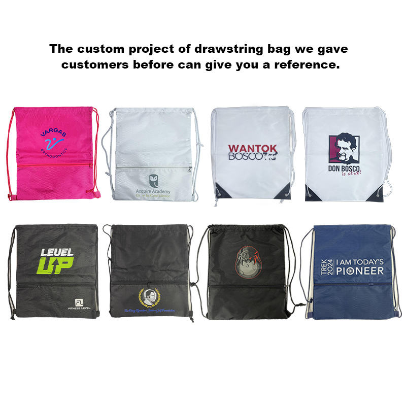 Custom Hot Man Women Polyester Drawstring String Bag Back Pack Custom Logo Cinch Sack Gym Tote Bag School Sport Bag New Style