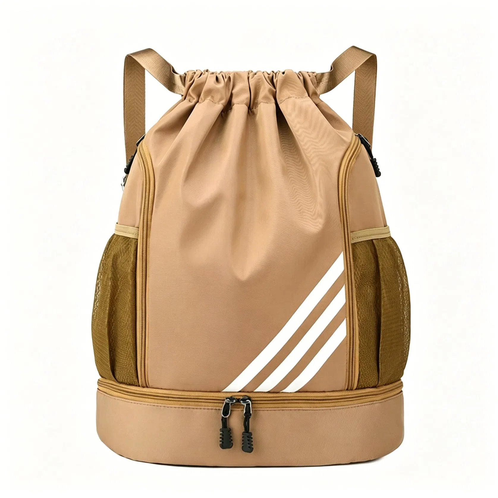 Stylish Waterproof Oxford Nylon Drawstring Backpack with Adjustable Straps