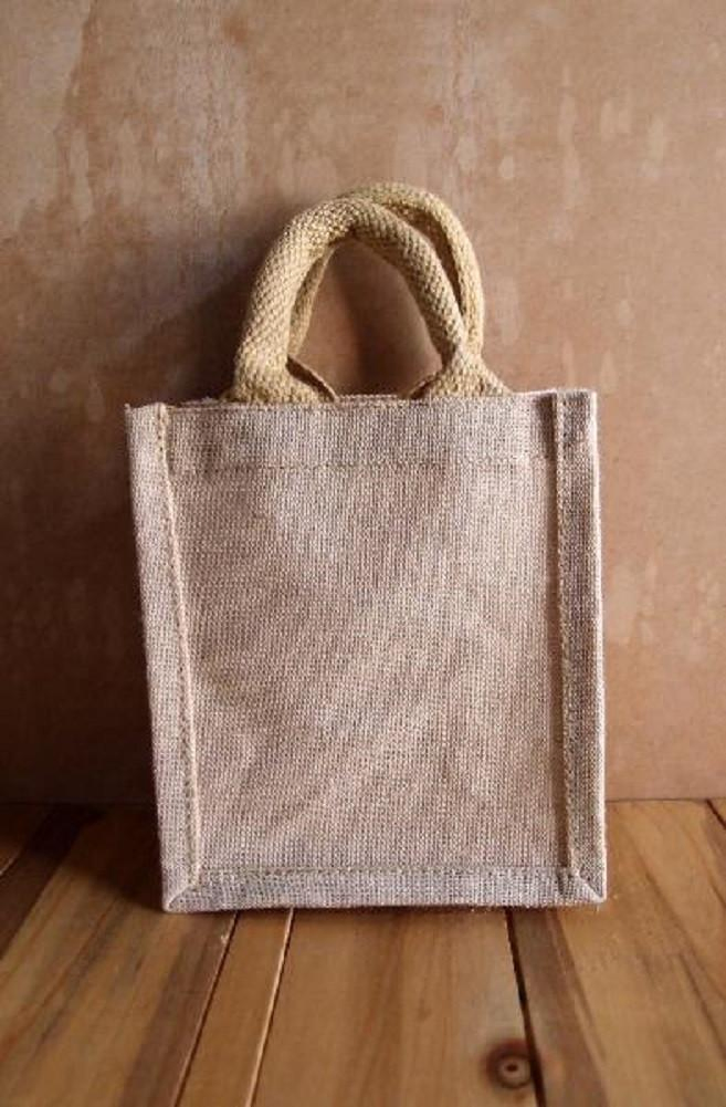 Natural Burlap Gift Tote Bags Party Favor Burlap Totes