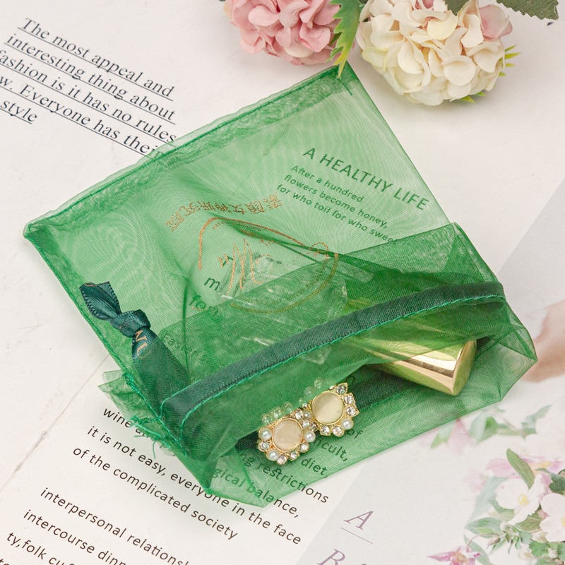 Custom Mesh Organza Pouches Candy Bags Organza Gift Bag Drawstring Custom Organza Bag Wholesale