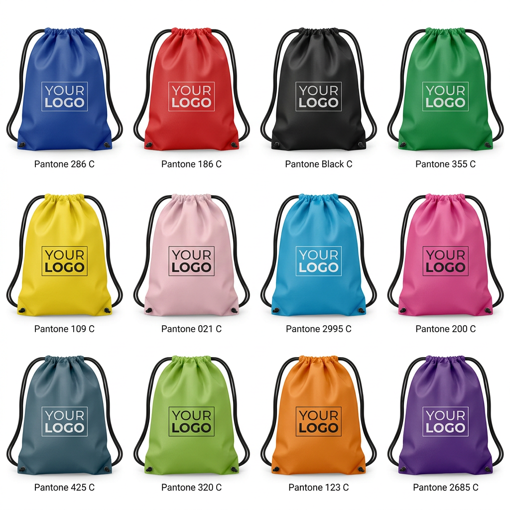 Custom Corporate Gift Sublimation Waterproof Cinch Sack Backpack 210D Polyester Custom Promotional Drawstring Bag with logo