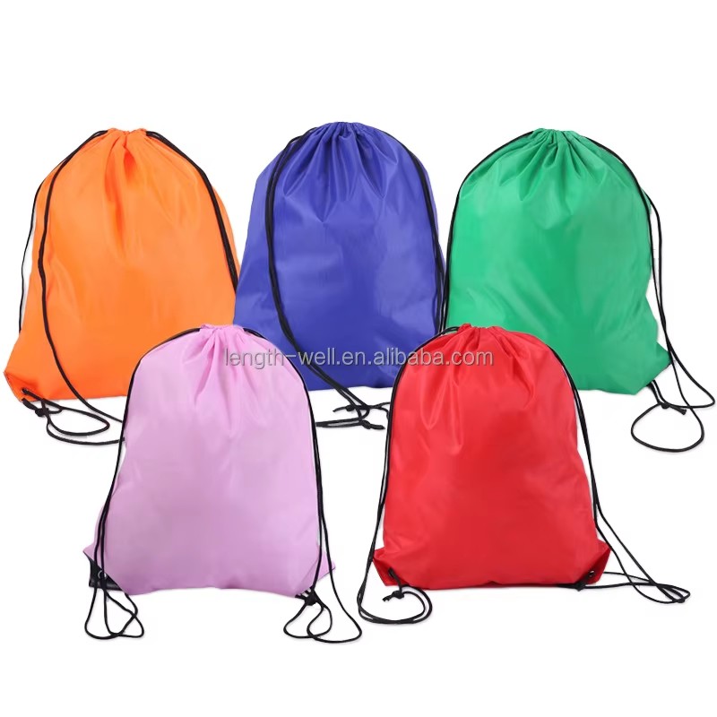 Drawstring Backpack Bags-Cinch Sack Kids Sport Storage Polyester Customizable Fashion Style Promotional Bag for Gym
