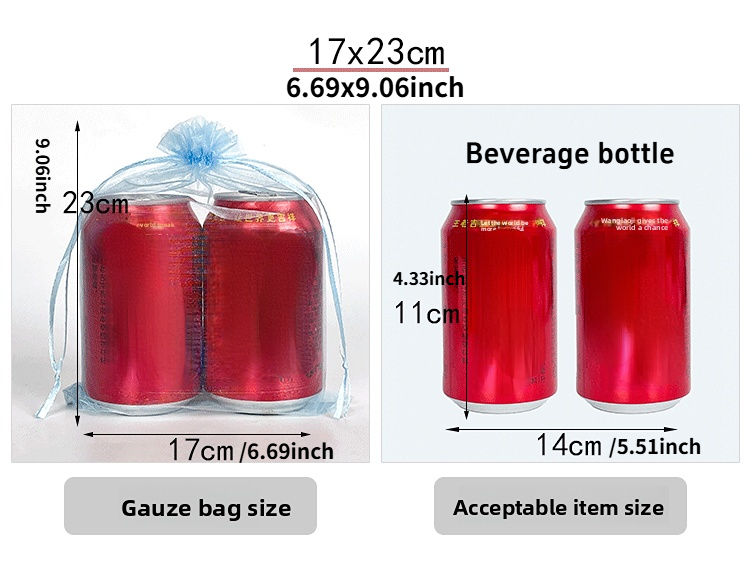 Pure Color Organza Gauze Bag