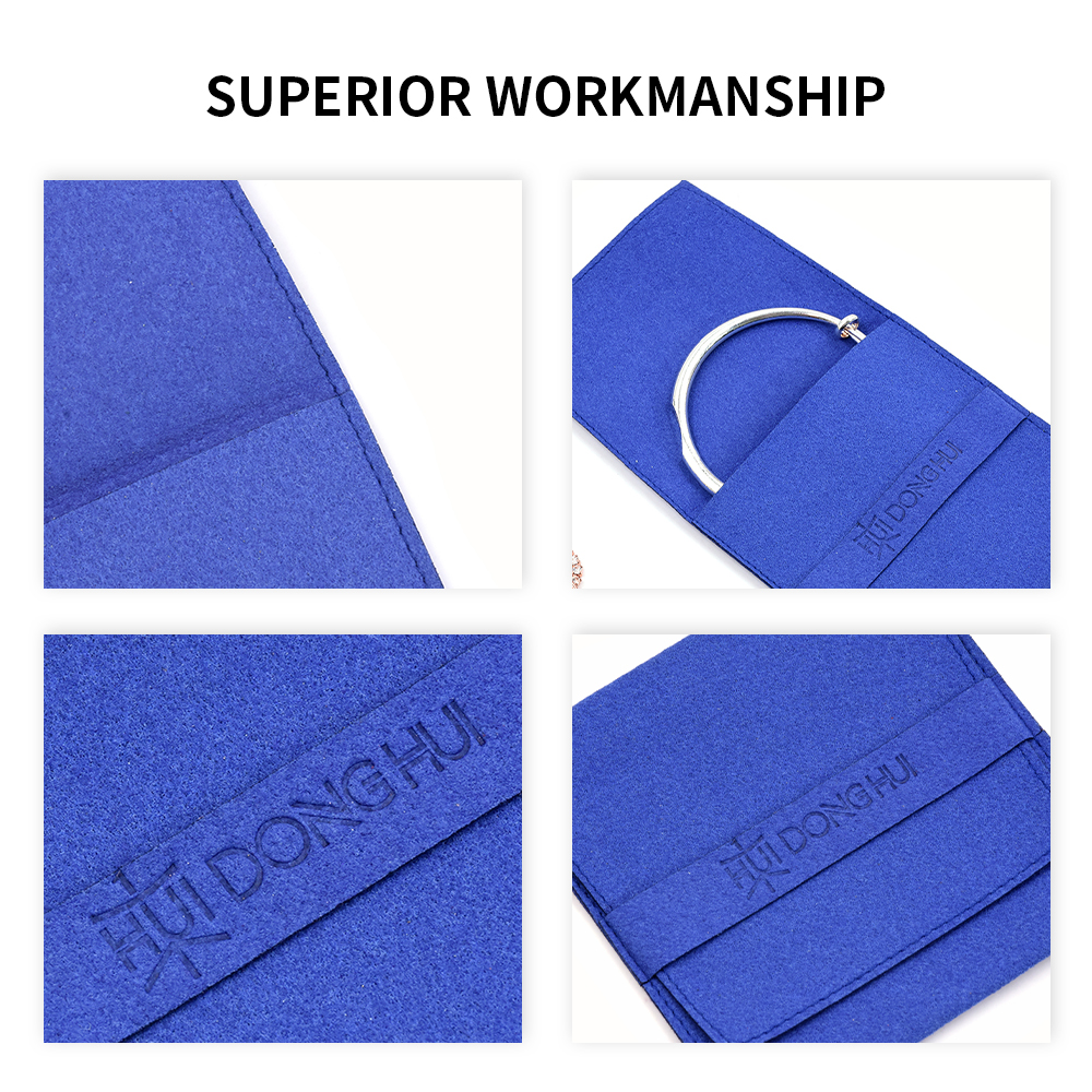 Eastsunshine Hot Sale OEM Customizable logo Flap Gift Jewelry Pouch High Quality Microfiber Leather Envelope Jewelry Pouch