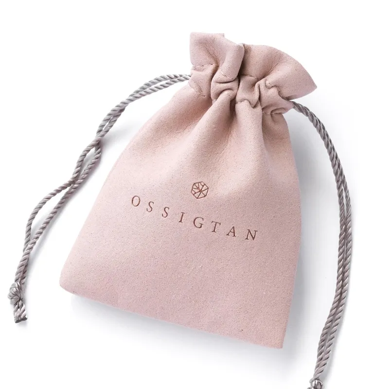 Wholesale Custom Printed Personalized Promotional Small Jewellery Drawstring Bag Suede Jewelry Gift Pouches