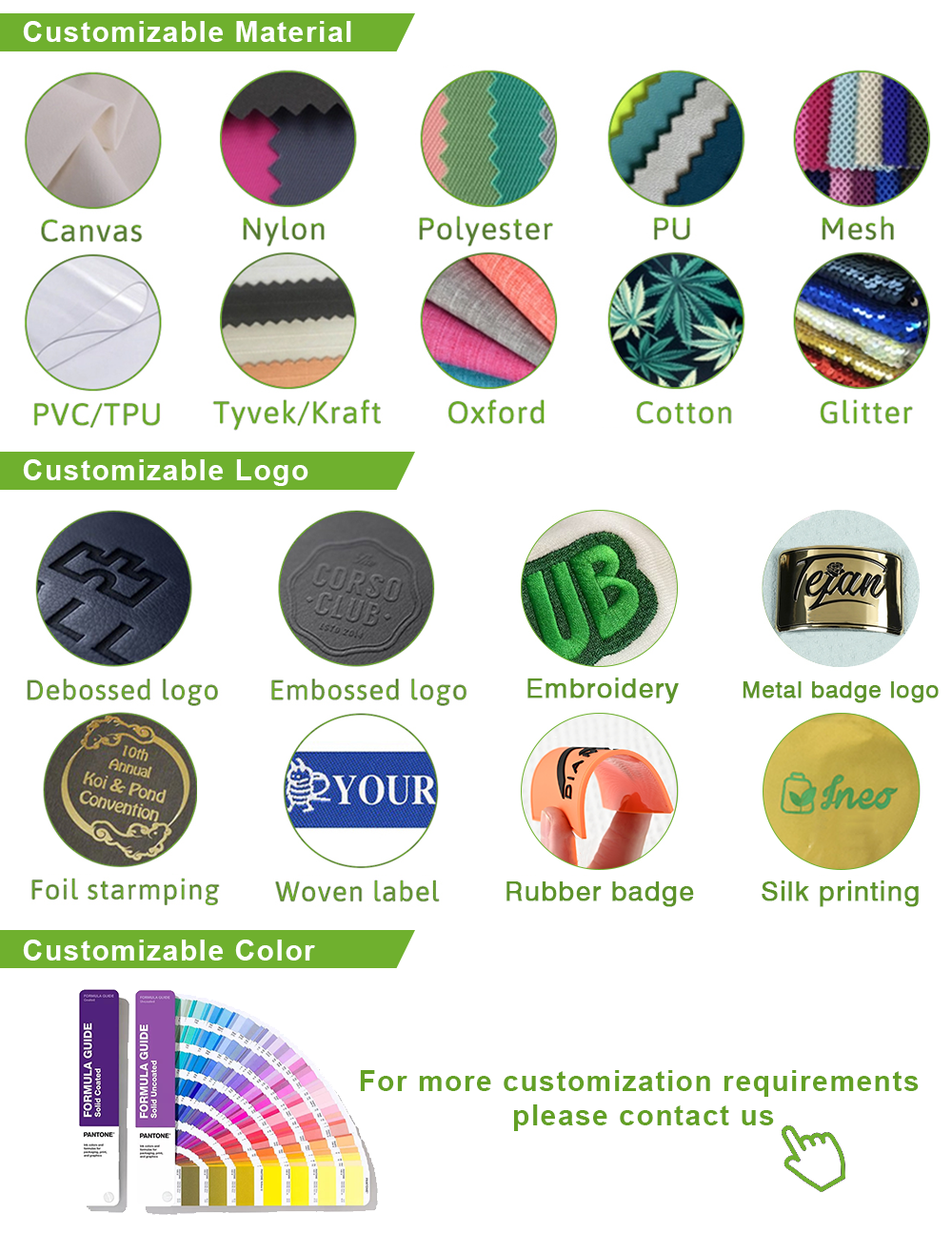 Customized Detail Options