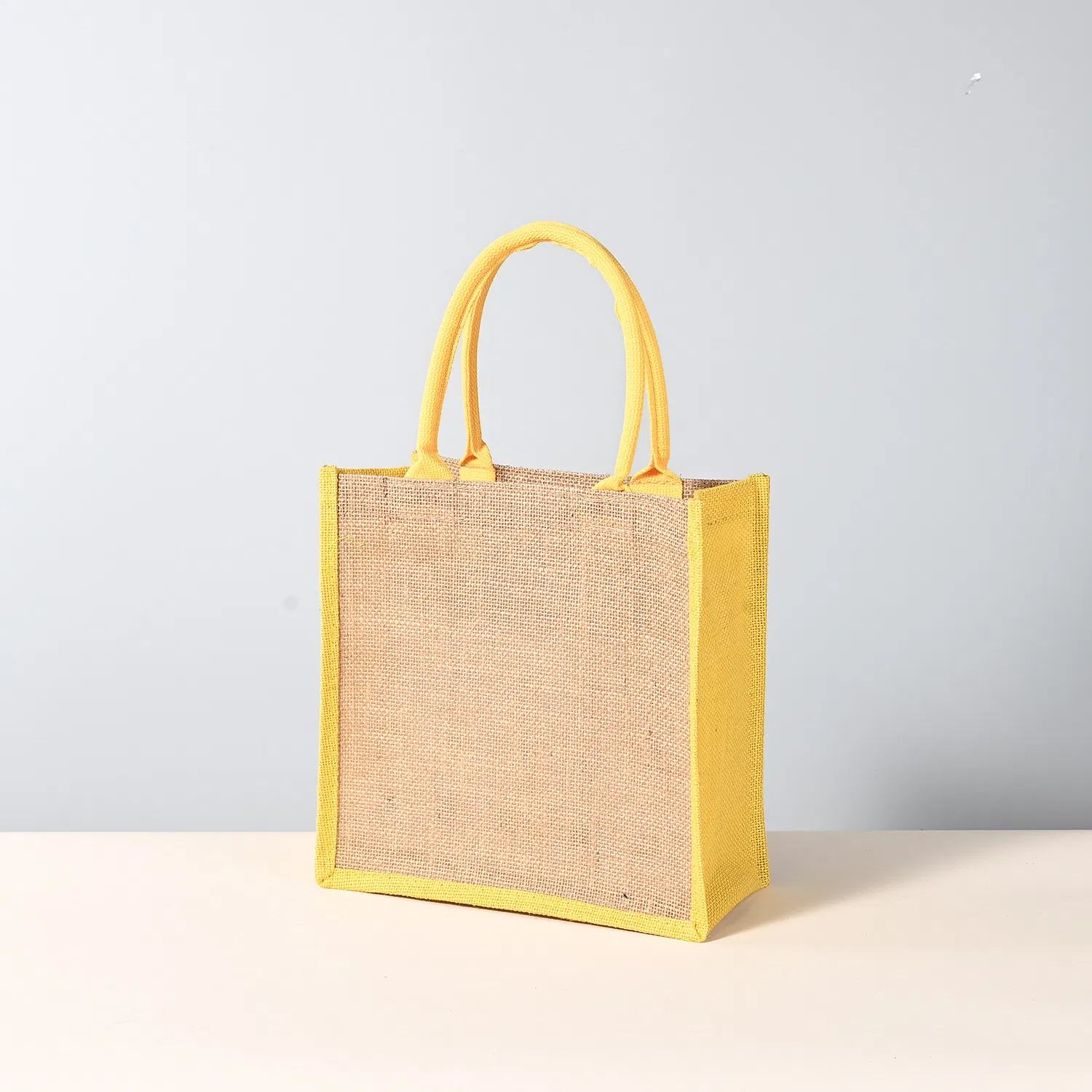 Custom Design Shopping Bags Fashion Burlap Jute Tote Bags