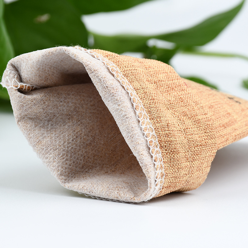 Fabric Bag Manufacturers Linen Storage Bag Horn Comb Retro Jute Storage Bag Jewelry Drawstring Drawstring Pocket Linen Bag