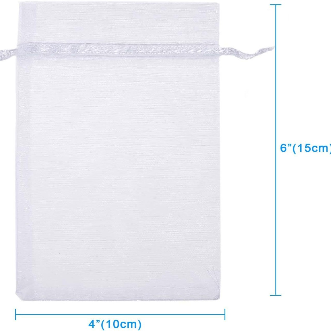 Wholesale White Organza Mesh Drawstring Jewelry Gift Bags Gauze Candy Bags for Weddings &amp; Events Packaging &amp; Printing Products