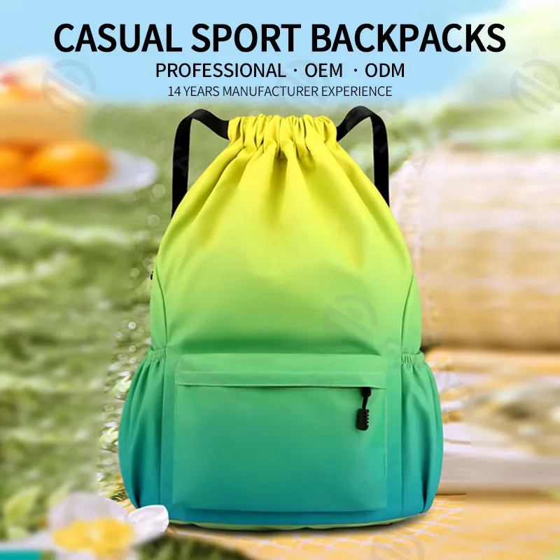 Gradient Drawstring Backpack Style 1