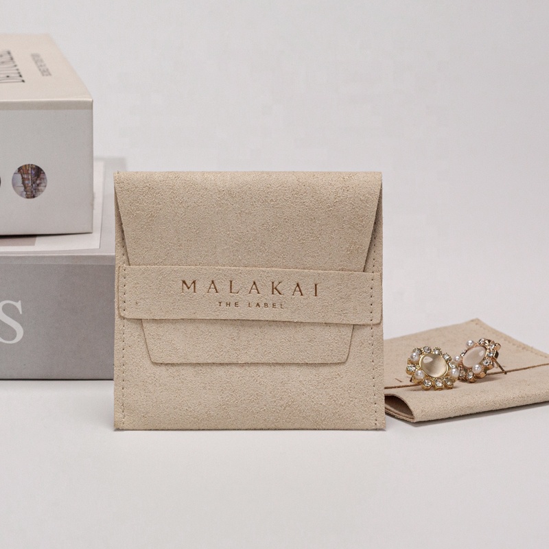 Oem Microfiber Jewellery Gift Jewelry Pouch With Logo Custom Small Jewelry Bag for Earrings