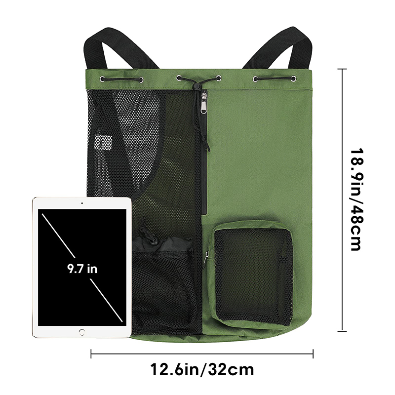 Beach Travel Sports Unisex Nylon Soft Waterproof Customizable Drawstring Backpack