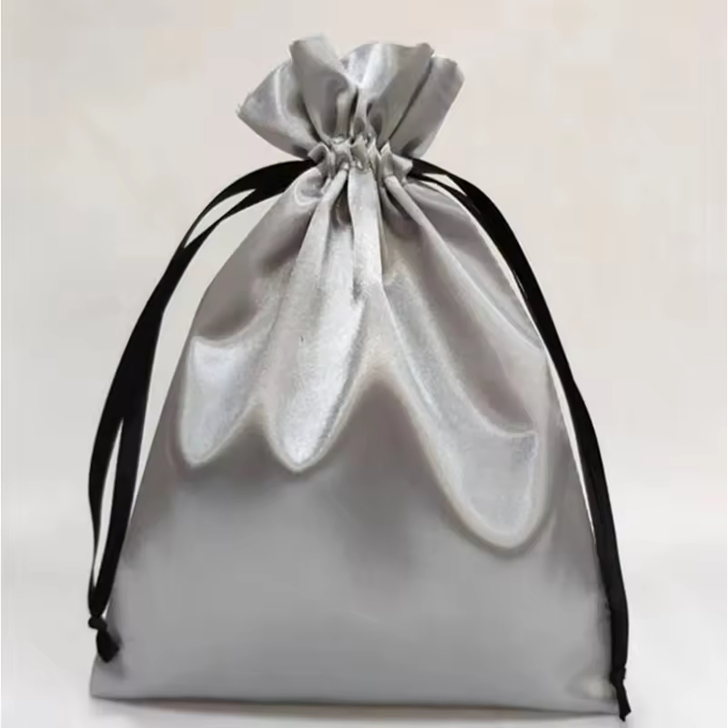 Wholesale Printed Promotional Gift Canvas Cotton Drawstring Satin Bag Customized Logo
