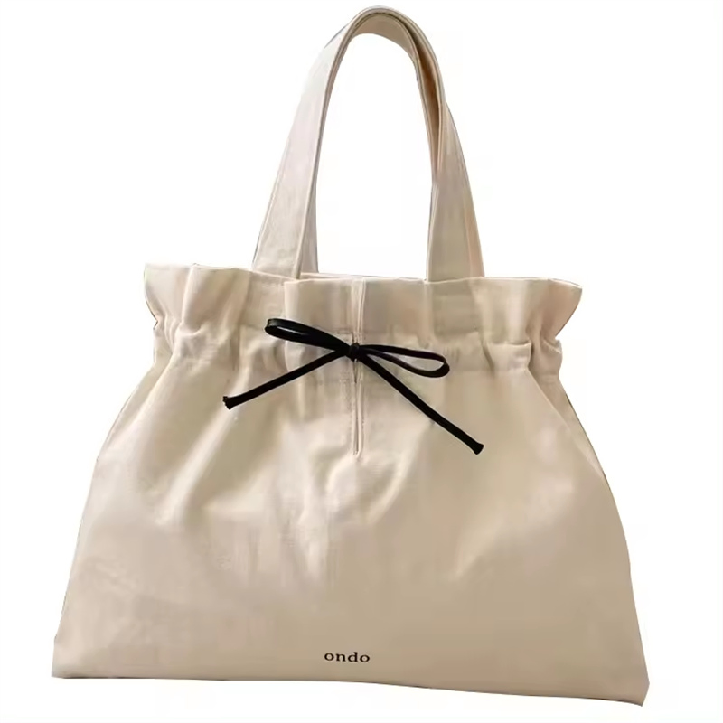 High Quality Custom Canvas Tote Bag Printed Eco Friendly Recycled Drawstring Closure