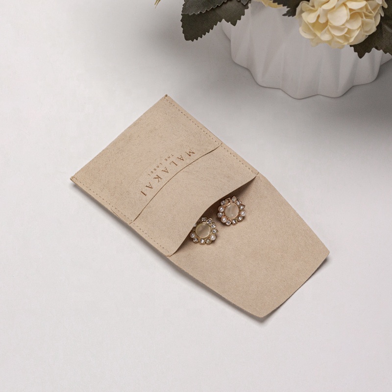 Oem Microfiber Jewellery Gift Jewelry Pouch With Logo Custom Small Jewelry Bag for Earrings