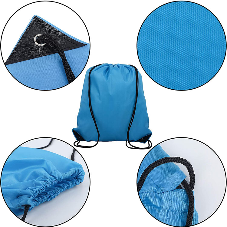 Hot Sale Promotional 20 colors Backpack sack cinch Tote Sport Storage Polyester Gym Traveling Custom Drawstring Bags