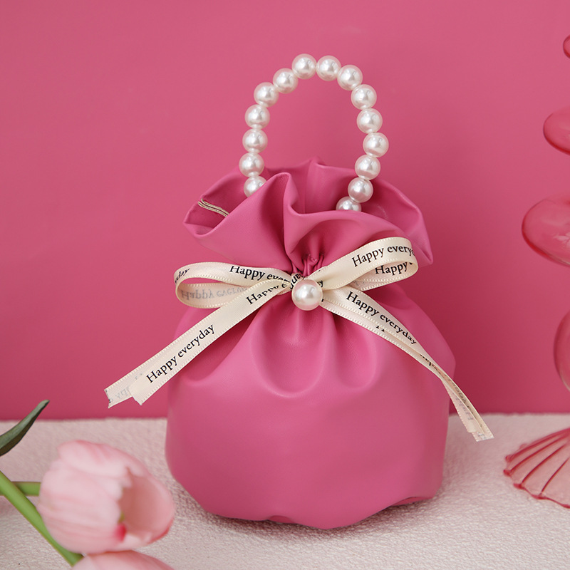 PU Leather Drawstring Gift Bags