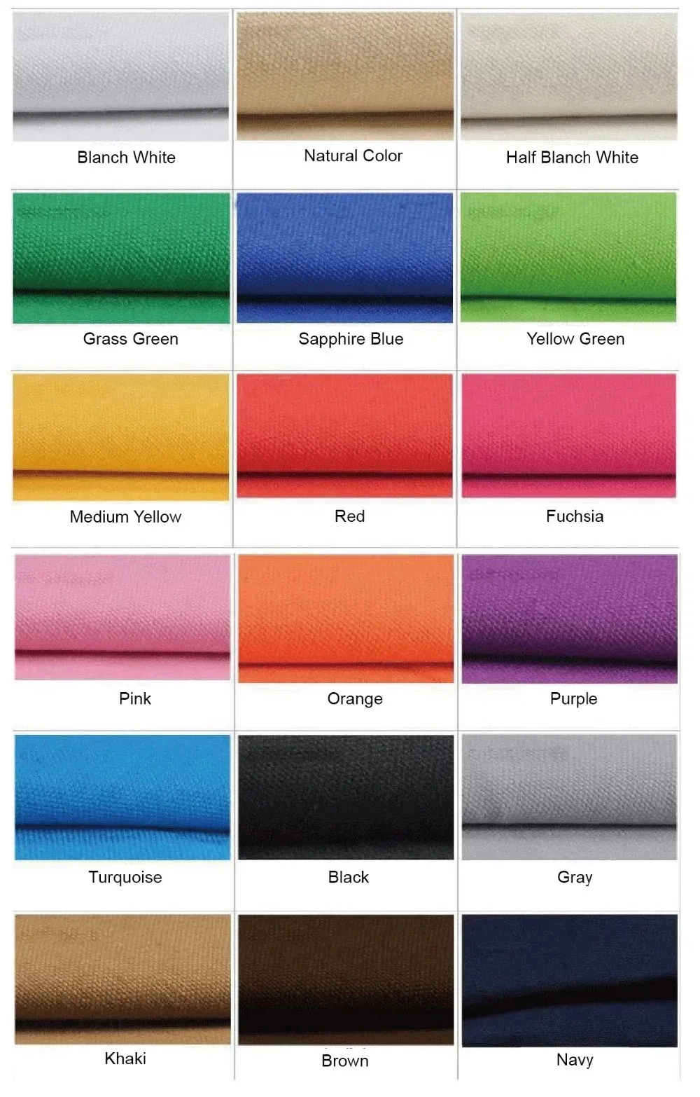 Burlap Bag Color Swatch