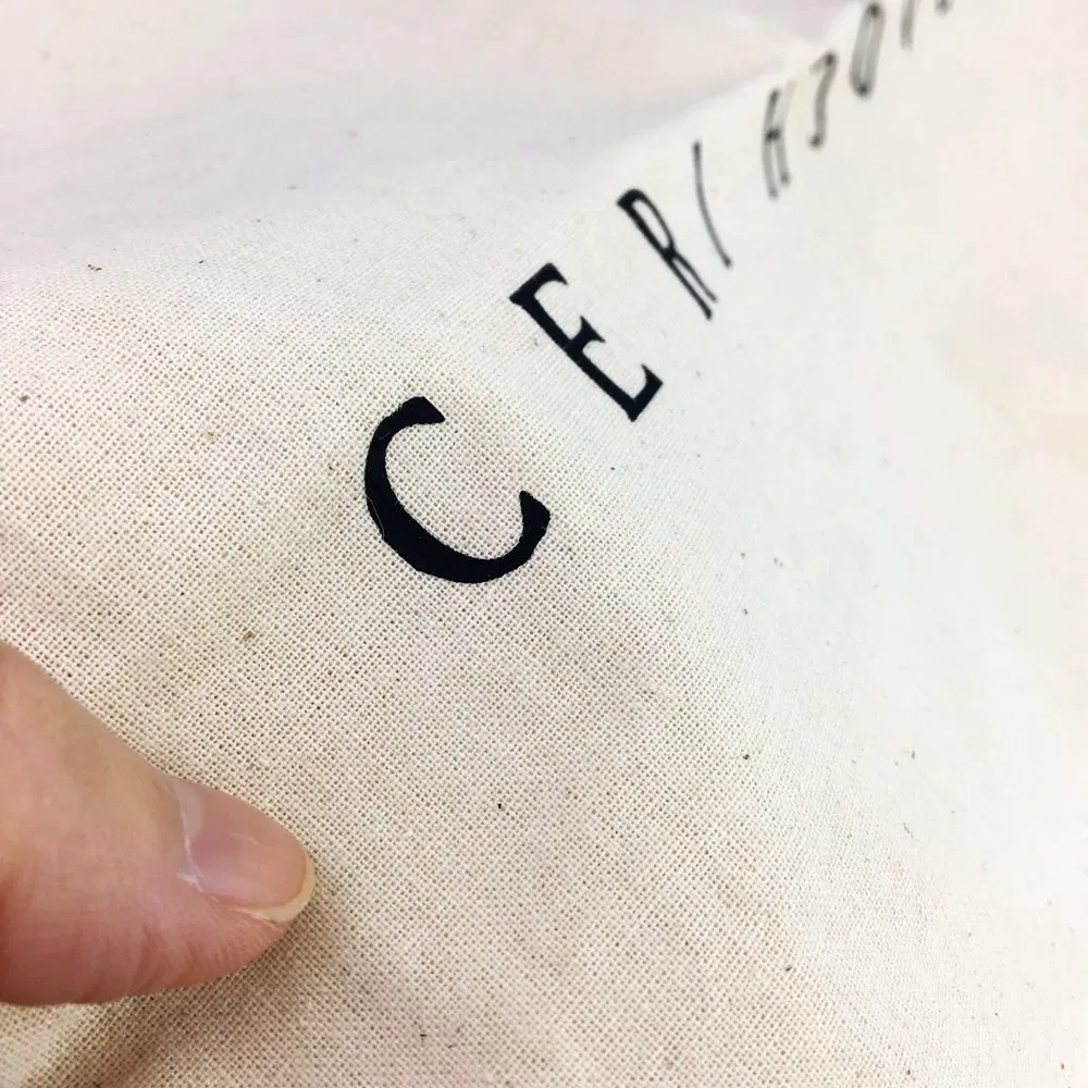 High Quality Canvas Cotton Fabric Packaging Drawstring Small Cloth Pouch Bag