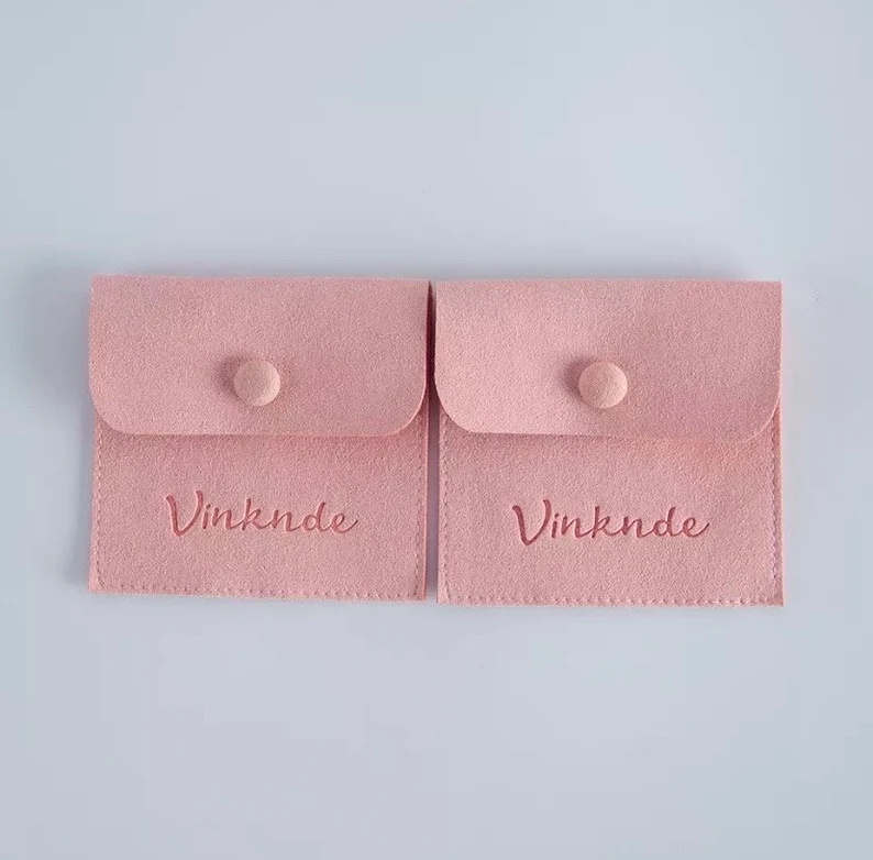 Microfiber Jewelry Packaging Bags Gift Bag Pouches Custom Logo Microfiber Flap Fiber Jewelry Pouch