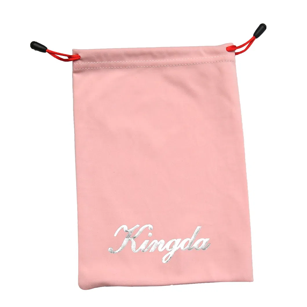 Microfiber Jewelry Sunglasses Pouch 100% RPET Polyester Silk-Screen Printing