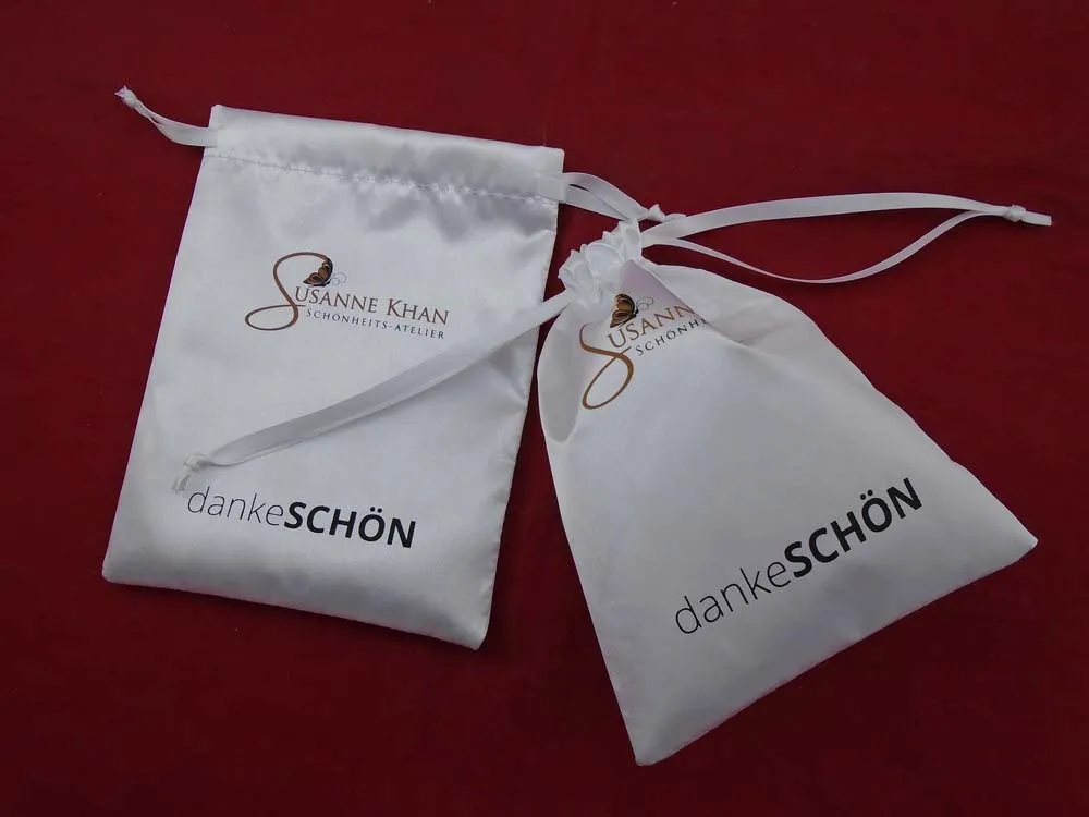 Custom Colorful Printing Silk Jewelry Pouch