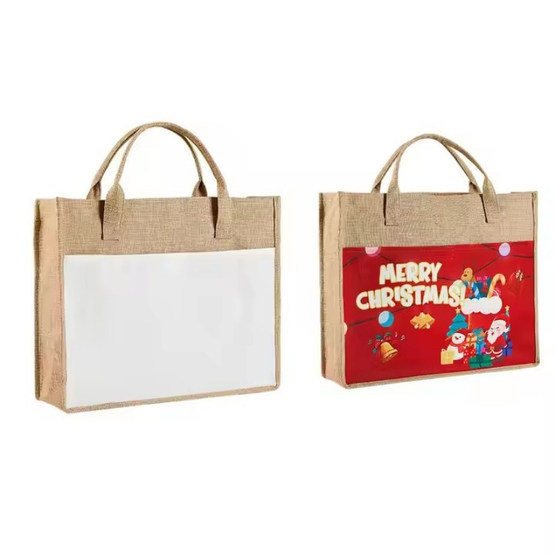 Wedding Jute Bag Burlap Tote Favor Gift Custom Printed Party Reusable