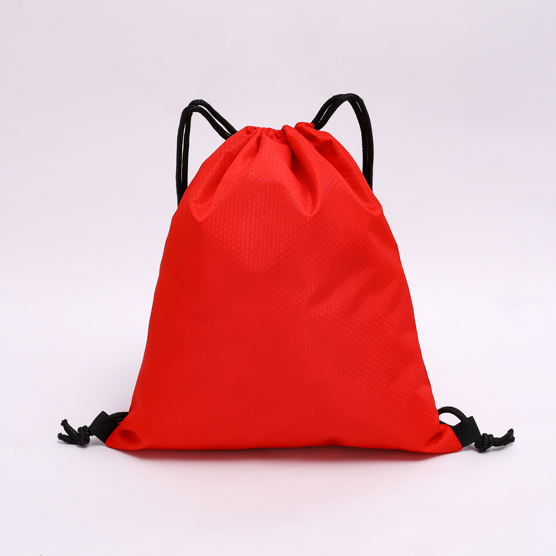 Polyester drawstring bag detail