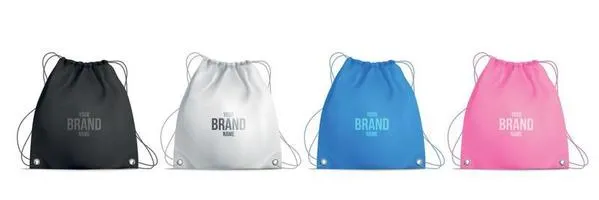 Wholesale Cheap Cotton Canvas Tote Bag Shoe Satin Drawstring Bag Custom Logo