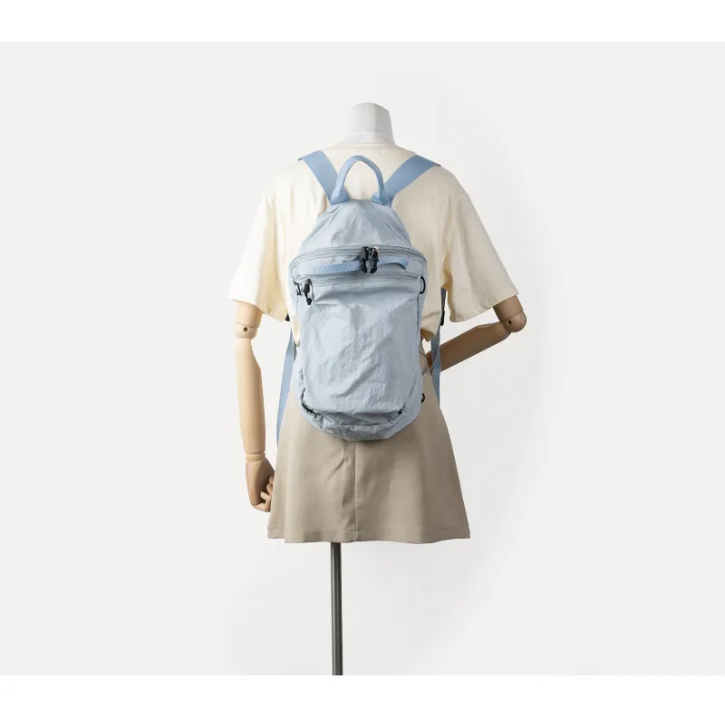 Niche Waterproof Nylon Cloth Drawstring Backpack Female Forest Large Capacity Backpack