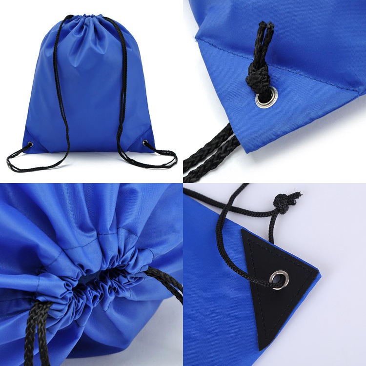 Wholesale Customized Promotional Cinch Bag Polyester Nylon Drawstring Shop and Backpack Draw String Bags with Custom Logos