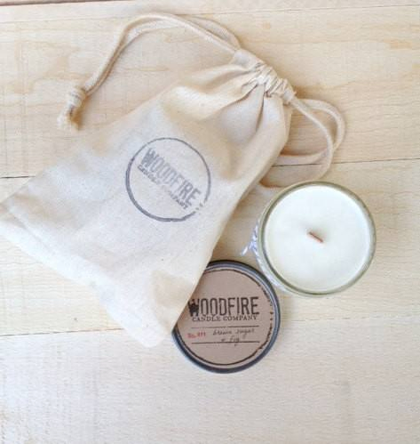 Round Cotton Linen Canvas Gift Drawstring Dust Bag