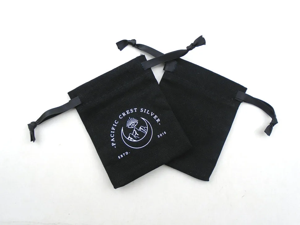 Custom Colorful Printing Silk Jewelry Pouch