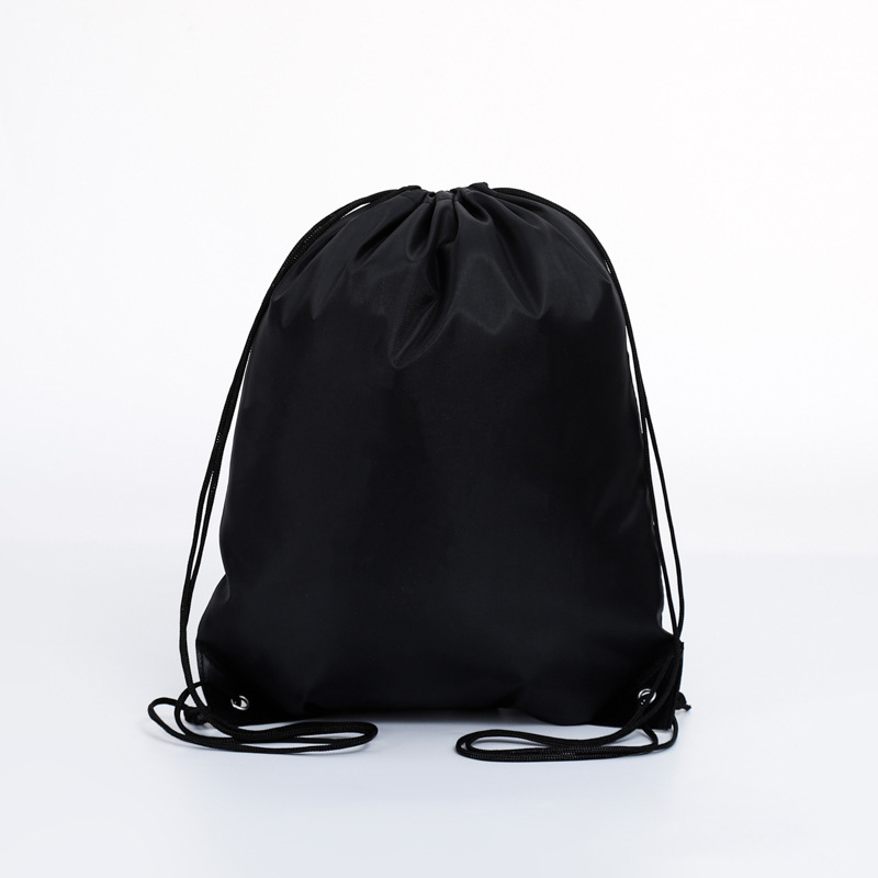 Customized Promotional Cinch Bag Polyester Nylon Drawstring Shop and Backpack Draw String Bags with Custom Logos