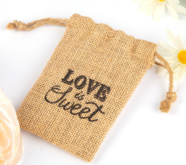 Small Vintage Jute Pouch Drawstring Jute Jewelry Bag Natural Burlap Bag Gift Bags Wedding Favors Coffee Beans Pouch