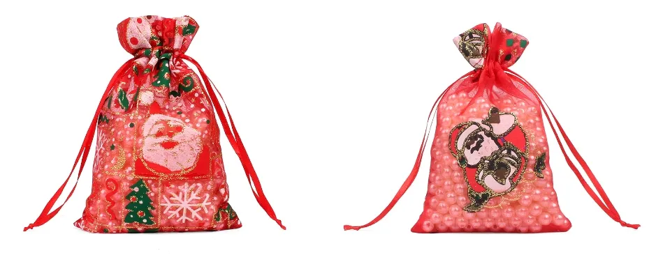 Christmas Organza Bag Sample Display B