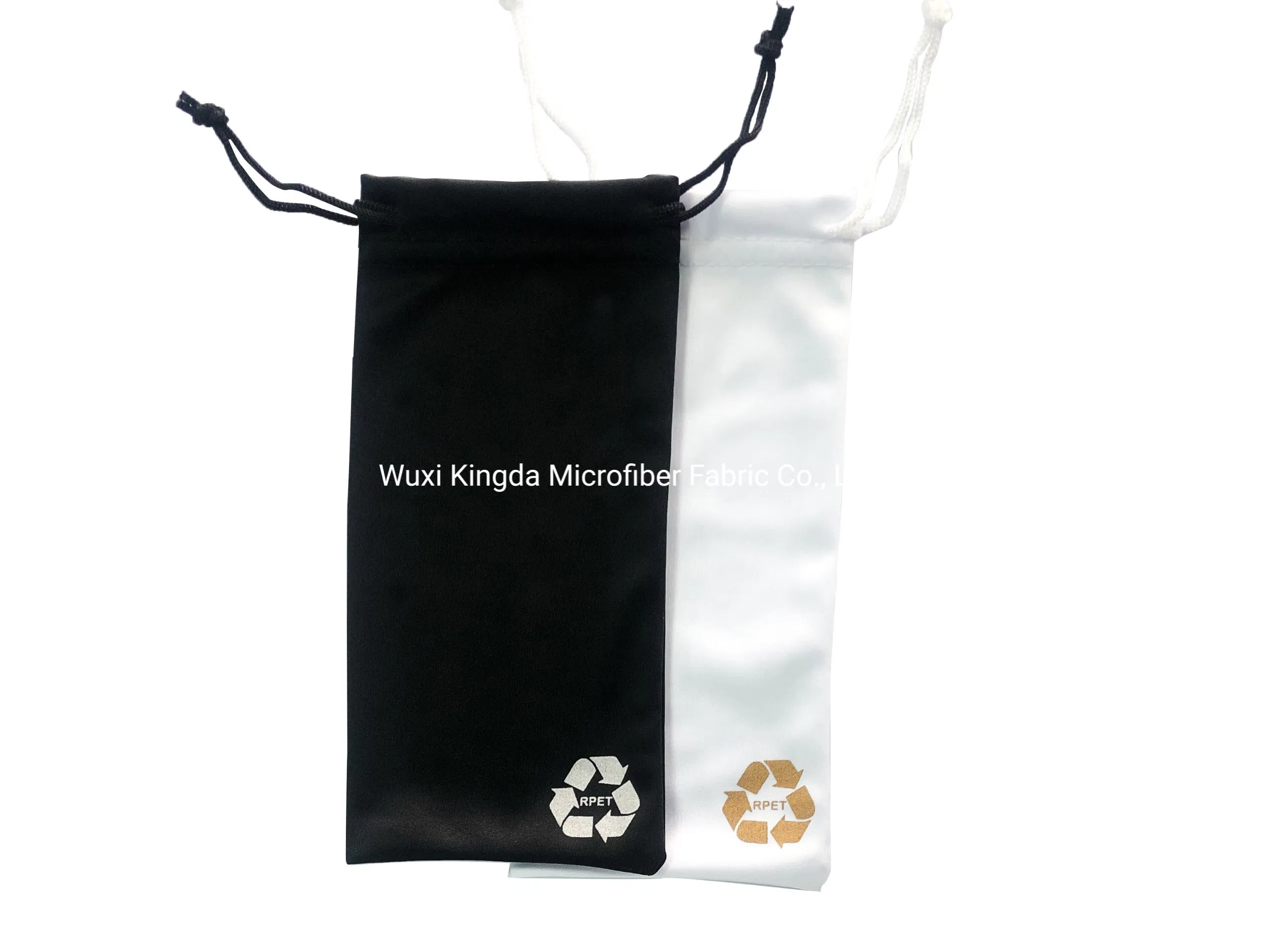 Microfiber Jewelry Sunglasses Pouch 100% RPET Polyester Silk-Screen Printing