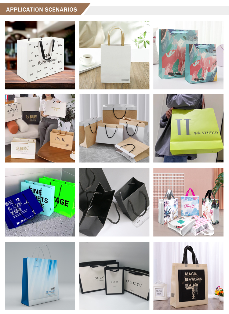High-End Metallic Silver/Gold Foil Paperboard Shopping Bag Detail 2