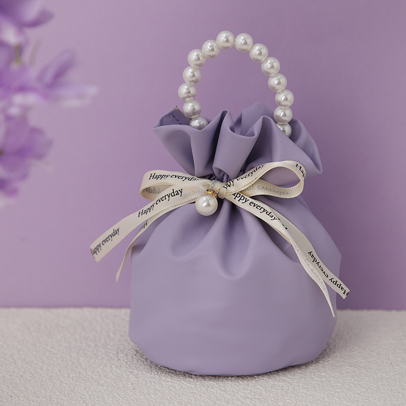 PU Leather Drawstring Gift Bags