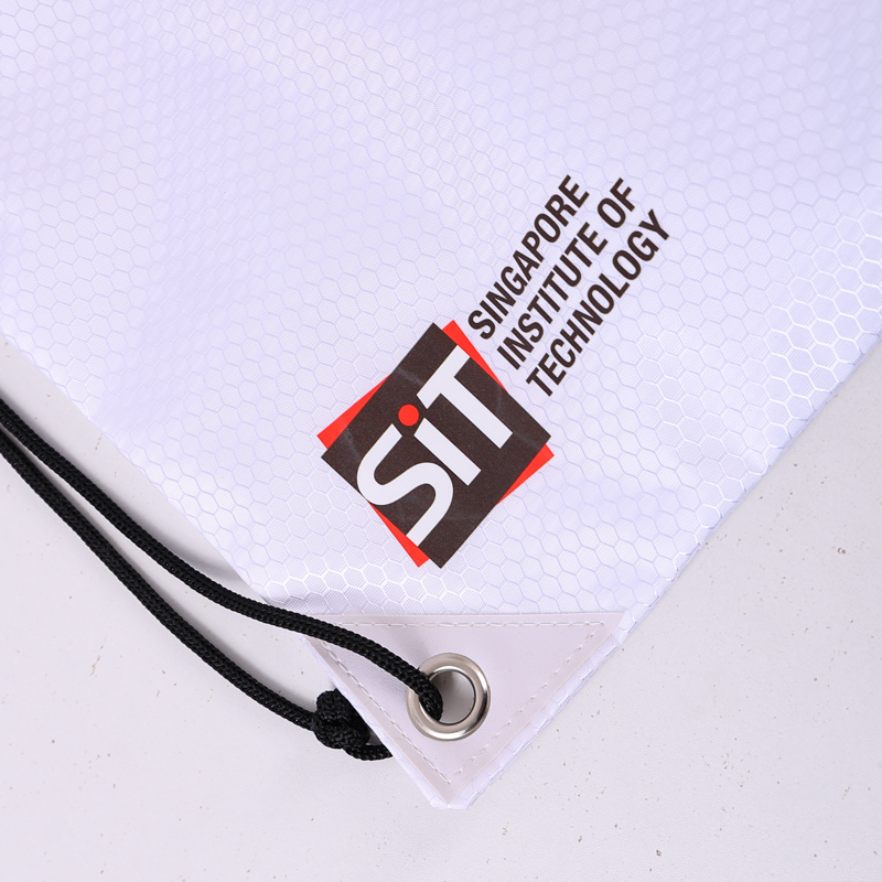 Premium Quality Durable Polyester Cinch Bag with Heat Transfer Design for Team Events and Travel