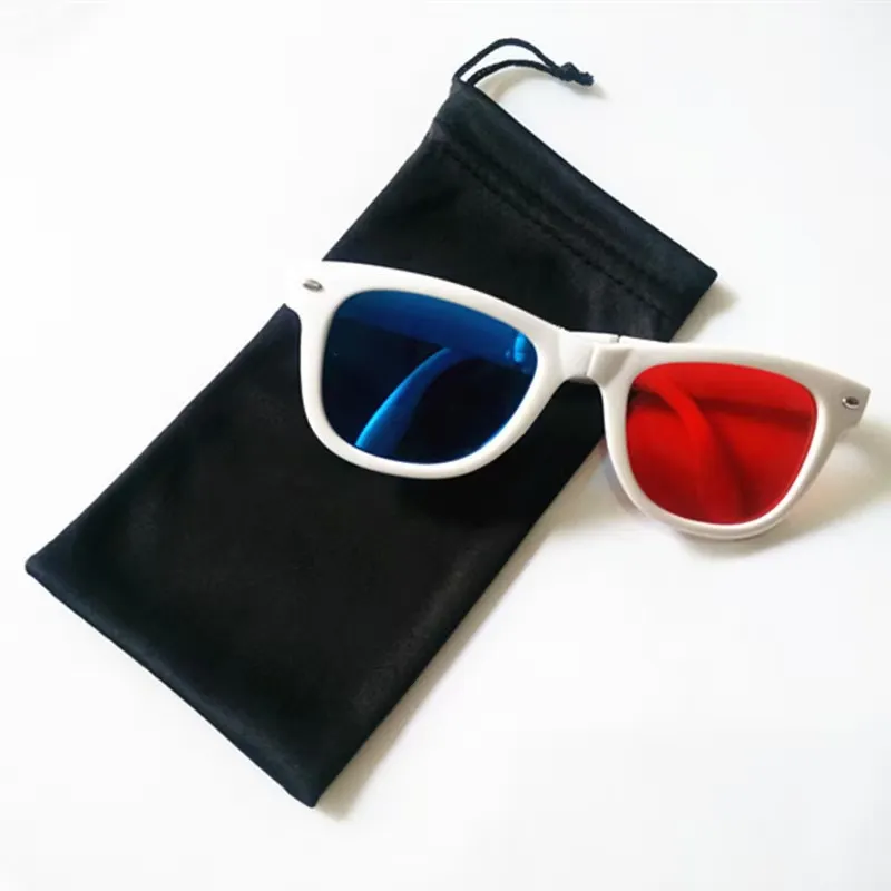 Custom Logo Wholesale Microfiber Eyewear Drawstring Bags High Quality Sunglasses Pouch Packaging Bag Cloth Eyewear Eyeglasses Pouch