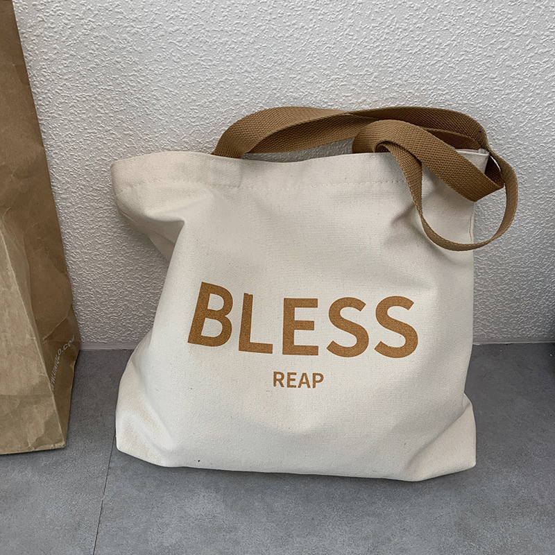 White Canvas Cotton Drawstring Tote Bag Custom Wholesale Small Cotton Linen Backpack for Promotions