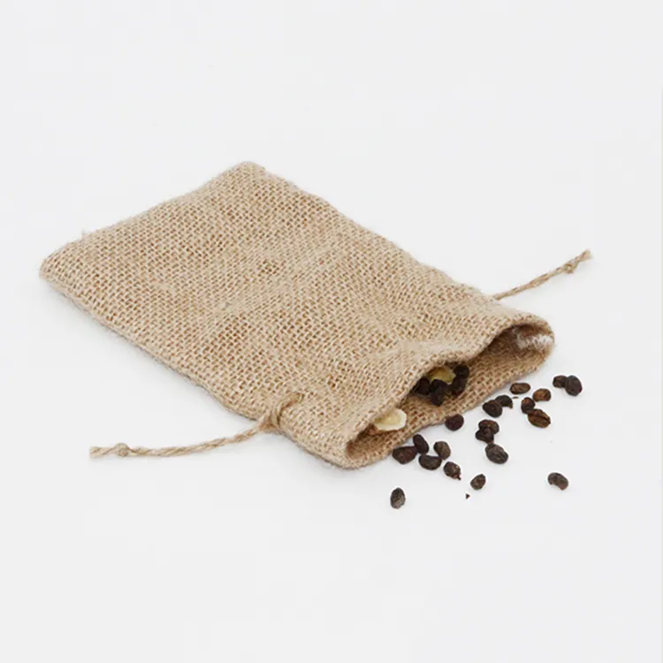 Burlap Bags Wedding Sacks Linen Sack Cocoa Jute Bag Favor with Drawstring