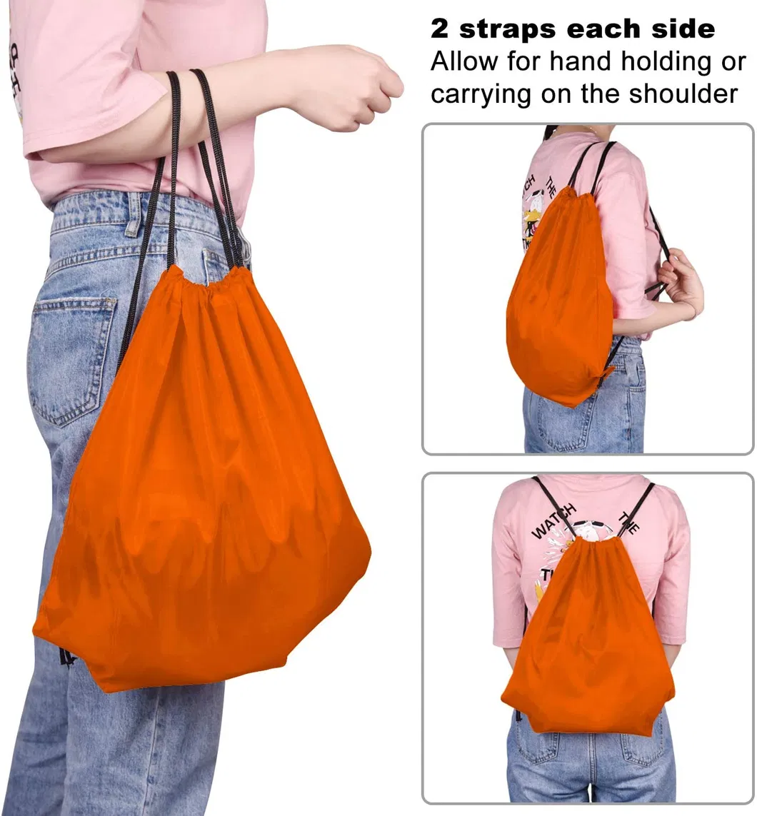 Wholesale Cheap Cotton Canvas Tote Bag Shoe Satin Drawstring Bag Custom Logo