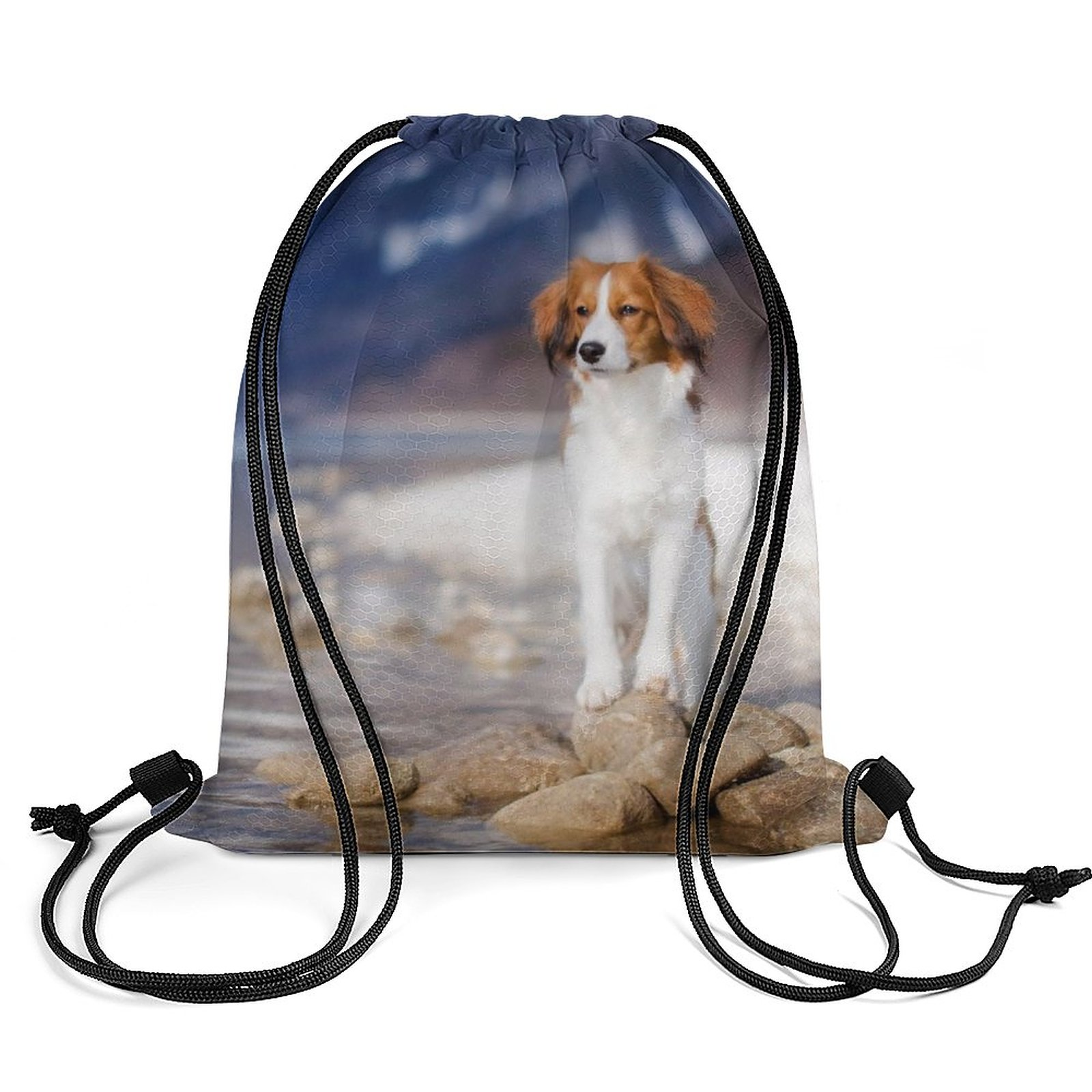 Lightweight polyester drawstring bag cinch bag